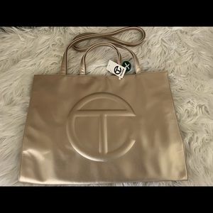 Telfar Shopping Bag Large Gold